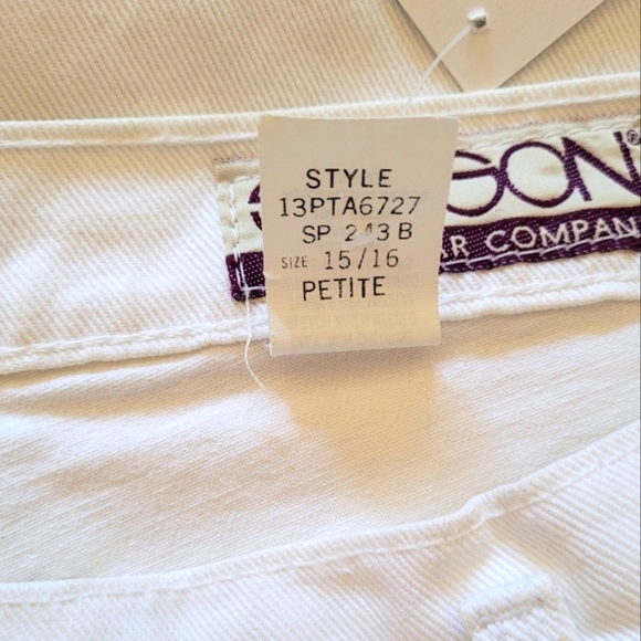 Sasson Vintage White High Waist Classic‎ Five Pocket Jeans - Picture 7 of 7